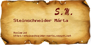 Steinschneider Márta névjegykártya